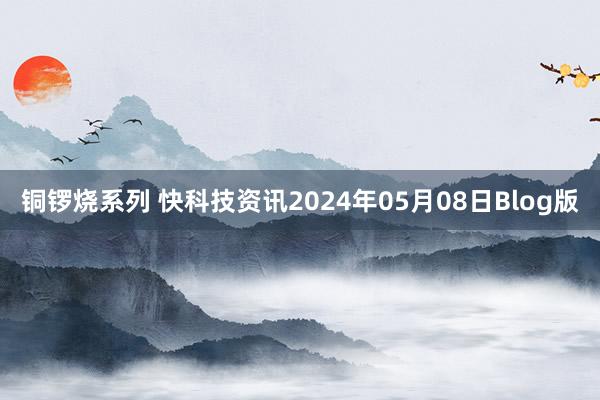 铜锣烧系列 快科技资讯2024年05月08日Blog版